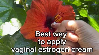 Best way to apply vaginal estrogen cream