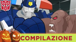 Transformers Italiano 🎃 HALLOWEEN Compilazione| Rescue Bots | 1 ORA | Episodi Completi