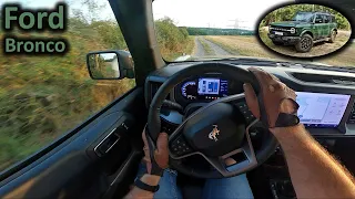 2023 Ford Bronco Outer Banks | POV test drive | tarmac + dirt road