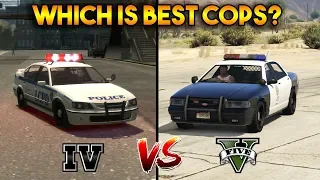 GTA 5 COPS VS GTA 4 COPS (WHICH IS BEST COPS?)