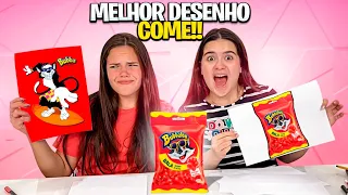 Quem Fizer O MELHOR DESENHO COME - desafio com Carol Teixeira!!