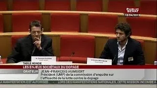 Table ronde sur les enjeux sociétaux du dopage - SEANCE (01/05/2013)