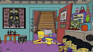 The Simpsons S14E21 - Bart & Milhouse Destroy Ned's Beatles Collection #thesimpsons #cartoon #lol