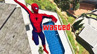 Spiderman vs Bad Man: GTA 5 Epic Wasted Jumps Fails ep.41 (Euphoria Physics, Funny Moments)