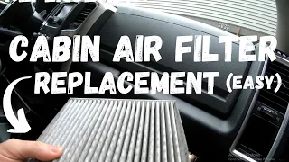 RAM 1500 Cabin Air Filter Replacement (Super EASY) And Location