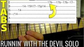 Runnin' With the Devil Solo by Van Halen - Guitar Lesson With Tabs