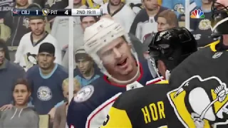 NHL 19 - Columbus Blue Jackets Vs Pittsburgh Penguins Gameplay -NHL Preseason Season Match 9/22/2018