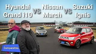 Nissan March VS Hyundai Grand i10 VS Suzuki Ignis - ¿Cuál subcompacto es mejor compra?