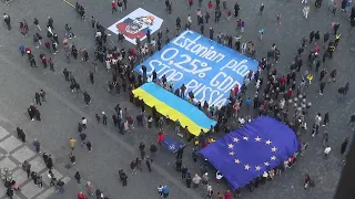 Prague flash mob advocates possible Ukraine solution through the Estonian plan