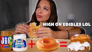 Trying MY Stoner Munchie Creations!!! (high edition)