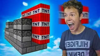 TNT CANNONEN TESTEN IN MINECRAFT