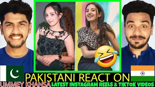 Pakistani Rect On Ummey Khansa Latest Instagram Reel Videos Reaction | Tiktok Videos Reaction