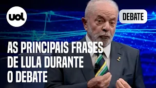 Lula no debate: veja as principais frases do ex-presidente no confronto contra Bolsonaro no 2ª turno