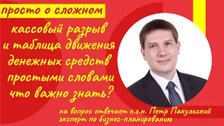 Кассовый разрыв и таблица движения денежных средств простыми словами. Просто о сложном.