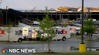 Tornadoes in Michigan hit FedEx building, mobile home park