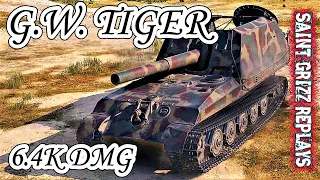 WoT G.W.Tiger Gameplay ♦ Sweet 6.4k Dmg ♦ SPG Arty Review