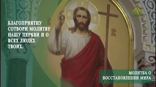 Молитва о восстановлении мира. Святейший Патриарх Кирилл