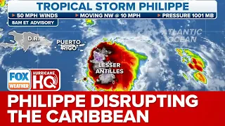 Tropical Storm Philippe Bringing Heavy Rain, Flash Flooding To Portions Of Caribbean Islands