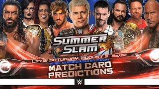 WWE SummerSlam 2024 - Match Card Predictions