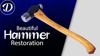 Genuine Rusty Old Hammer Restoration with Beautiful Outcome