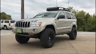 Lifted 2007 Jeep Grand Cherokee WK 5.7 4x4 - 4 inch lift kit, roof rack, vented hood