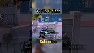 1v3 in power plant #bgmi #pubg #pubgmobile #viral #shorts #short