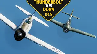 I Struggle With Air Cooled Engines Sometimes (P-47 Thunderbolt VS FW 190 D Dora) DCS World Dogfights