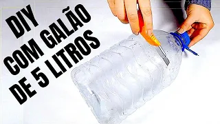 DIY: IDEIA INCRÍVEL COM GALÃO DE 5 LITROS |SHOW DE ARTESANATO