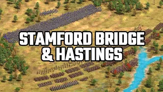 Battles of STAMFORD BRIDGE and HASTINGS | Age of Empires 2