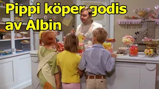 Pippi köper godis av Albin