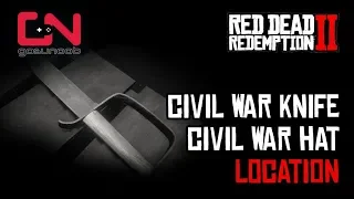 Red Dead Redemption 2 - Civil War Knife & Civil War Hat - Location