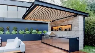 Modern Backyard Patio Design Ideas 2024| Rooftop Pergola Design| Home Garden Landscaping Ideas