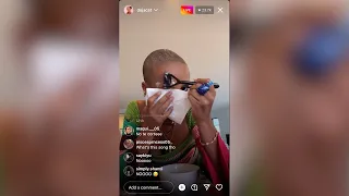 Doja Cat Shaves Eyebrows Off On Instagram Live | August, 2022