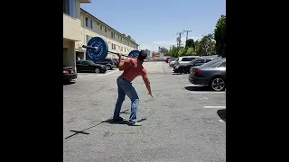 135 lb Bent Press + first attempts at parallel bar work