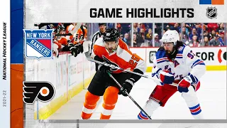 Rangers @ Flyers 4/13 | NHL Highlights 2022