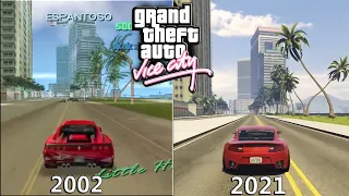 GTA Vice City (2002) Vs. GTA Vice City 2022 Remastered (1080p 60fps)