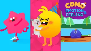 Emotion & Feeling with Como | Learn emotion 18min | Cartoon video for kids | Como Kids TV