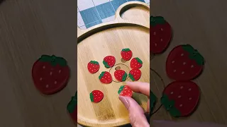 Cute & Simple Shrink Plastic Strawberry Charms