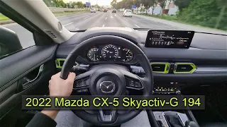 Mazda CX-5 Skyactiv-G 194 (2022) - highway / city consumption data (POV, + cabin noise)