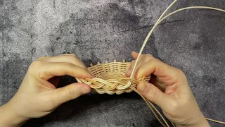 라탄공예/ 라탄개인접시 / Making a personal rattan plate