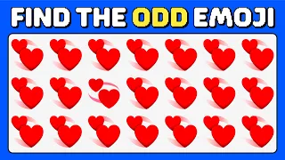 FIND THE ODD EMOJI OUT in this Emoji Picture Puzzle | Odd One Out Puzzle | Find The Odd Emoji Quiz