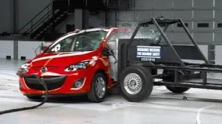 2011 Mazda 2 side IIHS crash test