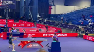 Fan Zhendong is mimicking Ryu Seung-min  at Houston WTTC 2021