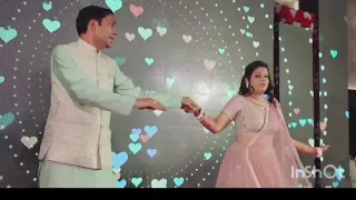 couple dance @ Sangeet Ceremony Tu toh Saadi care ni krta, O Laila, Satranga, Heeriye Heeriye