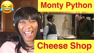 American Reacts to Monty Python - The Cheese Shop Sketch || Classic Comedy at it's Best || Reaction