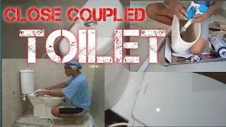 Close coupled toilet|how to install a close coupled toilet