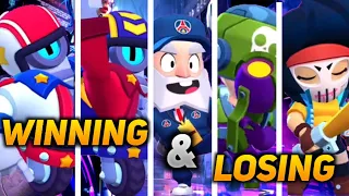 All New Skins Winning And Losing Animations l New Brawler Winning And Losing Animation l Brawl Stars