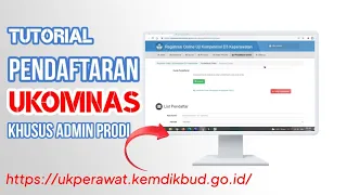 Pendaftaran Uji Kompetensi Nasional oleh Admin Prodi