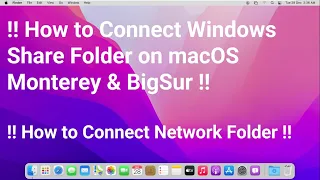 How to Connect Windows Shared Folder on macOS Monterey & !! Make Alias on Network Folder in macOS !!