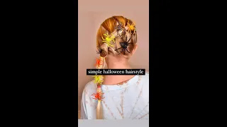 Halloween Hairstyle for Girls Hair #Shorts